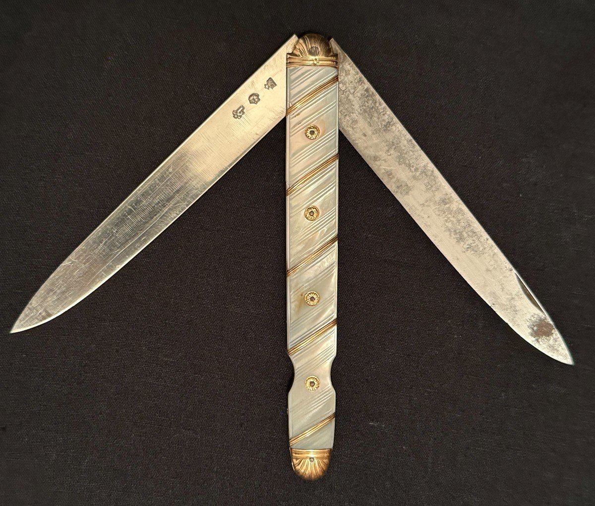 Travel Knife At La Berge Moulins Goldsmith Estienne Boyron Period Late 18th Century 1775