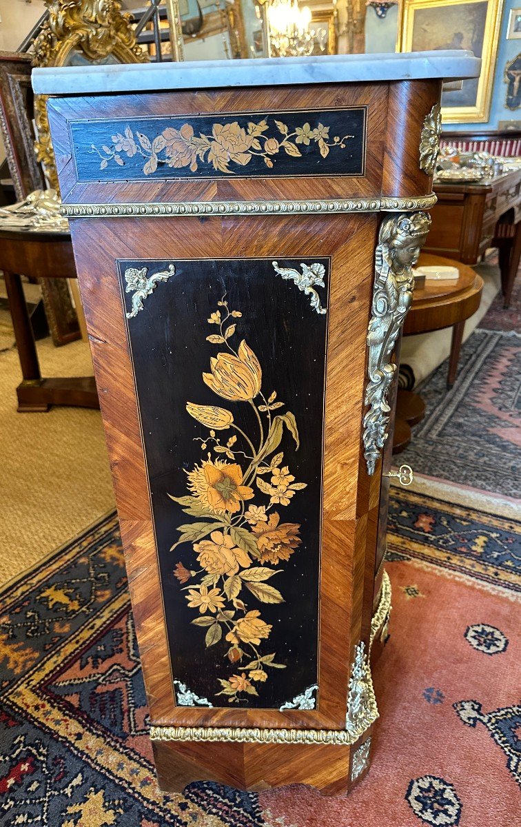 Furniture  One Door Marquetry Napoleon III Period-photo-2