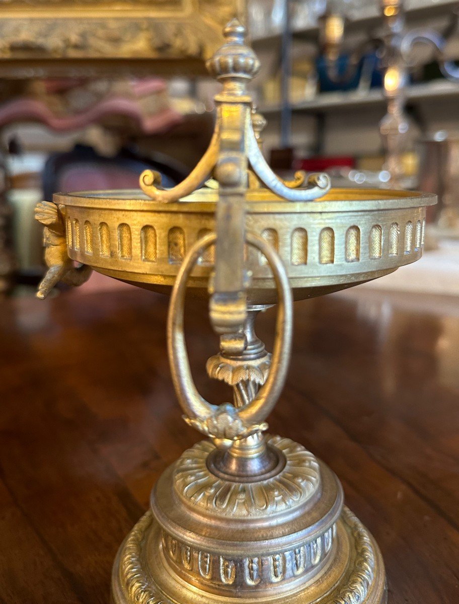 Pair Of Gilt Bronze Cups Napoleon III Period 19th Century-photo-5