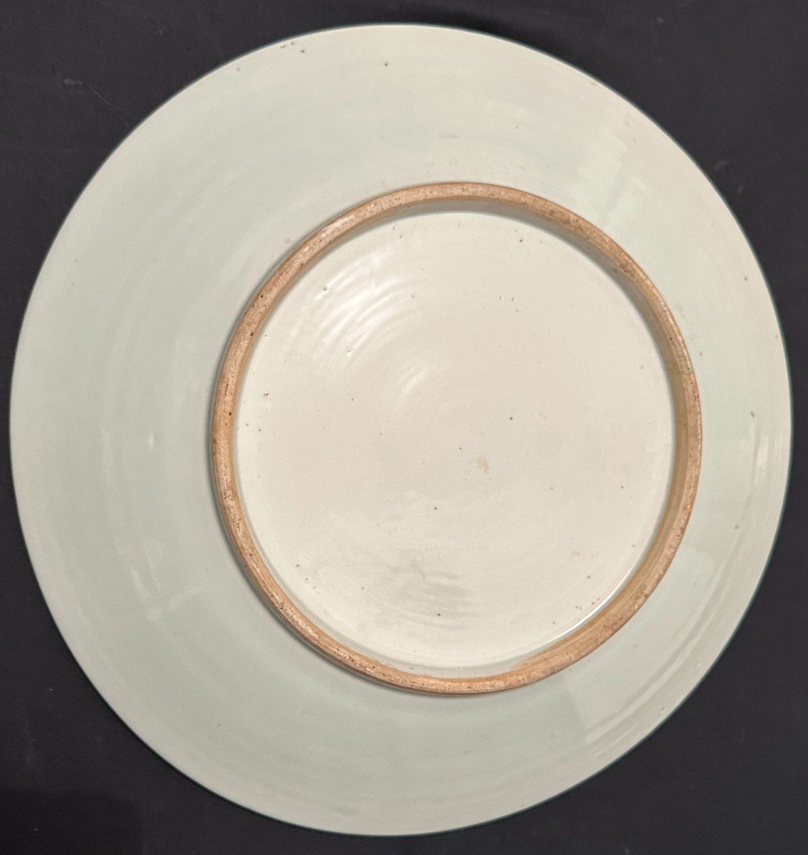 Chine Grand Plat Creux Porcelaine  En Émaux De Canton Fin XIXème-photo-8