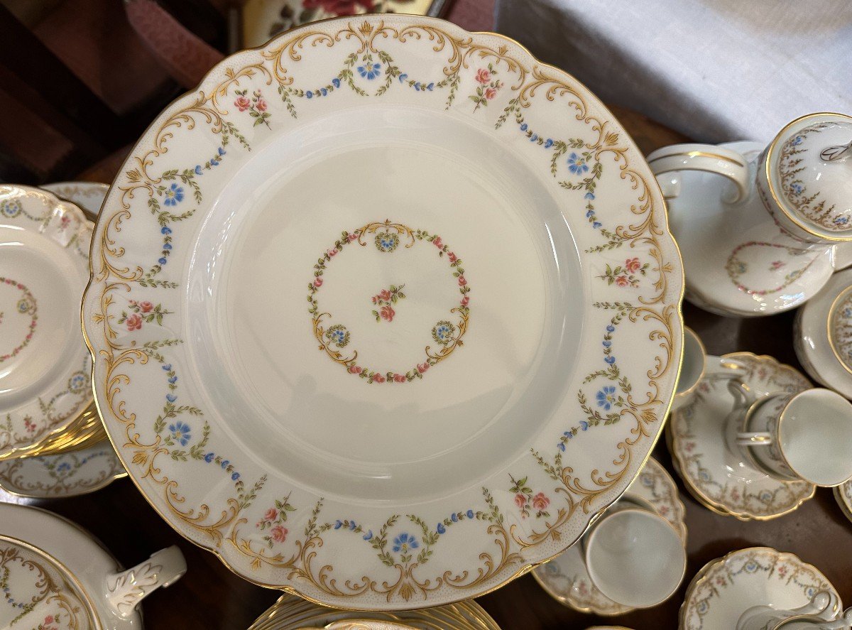 Haviland Limoges Service De Table En Porcelaine Modèle Mozart Symphonia 84 Pièces-photo-1