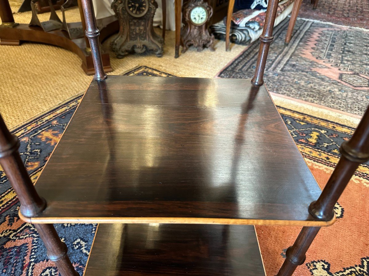 Watercolourist's Table Marquetry Rosewood And Lemonwood Restoration Period Circa 1830-photo-6