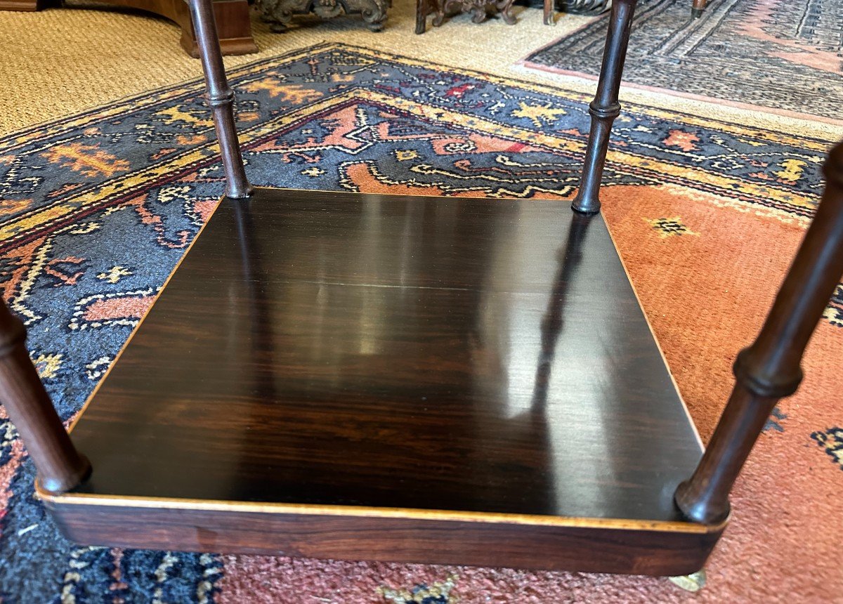 Watercolourist's Table Marquetry Rosewood And Lemonwood Restoration Period Circa 1830-photo-7