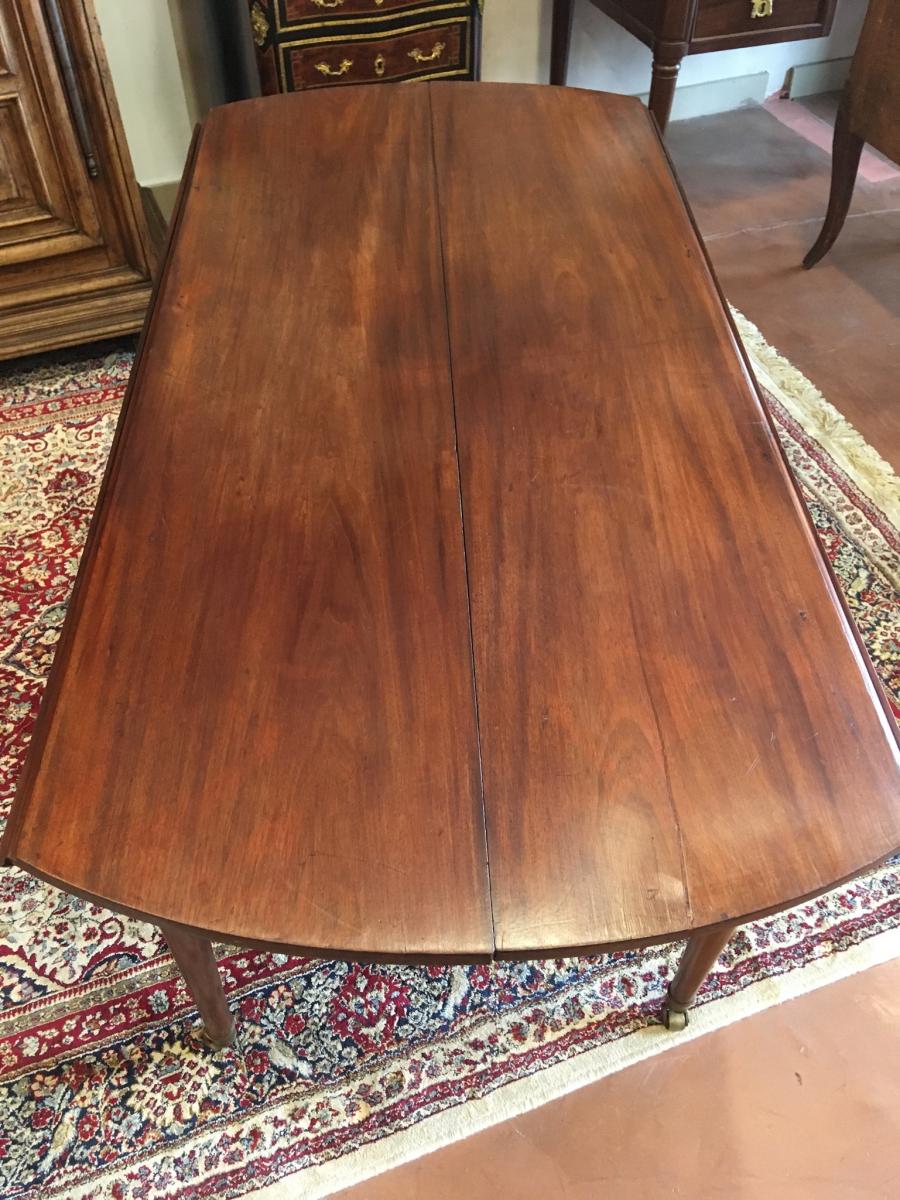 Louis XVI Mahogany Table Time XVIIIth-photo-3