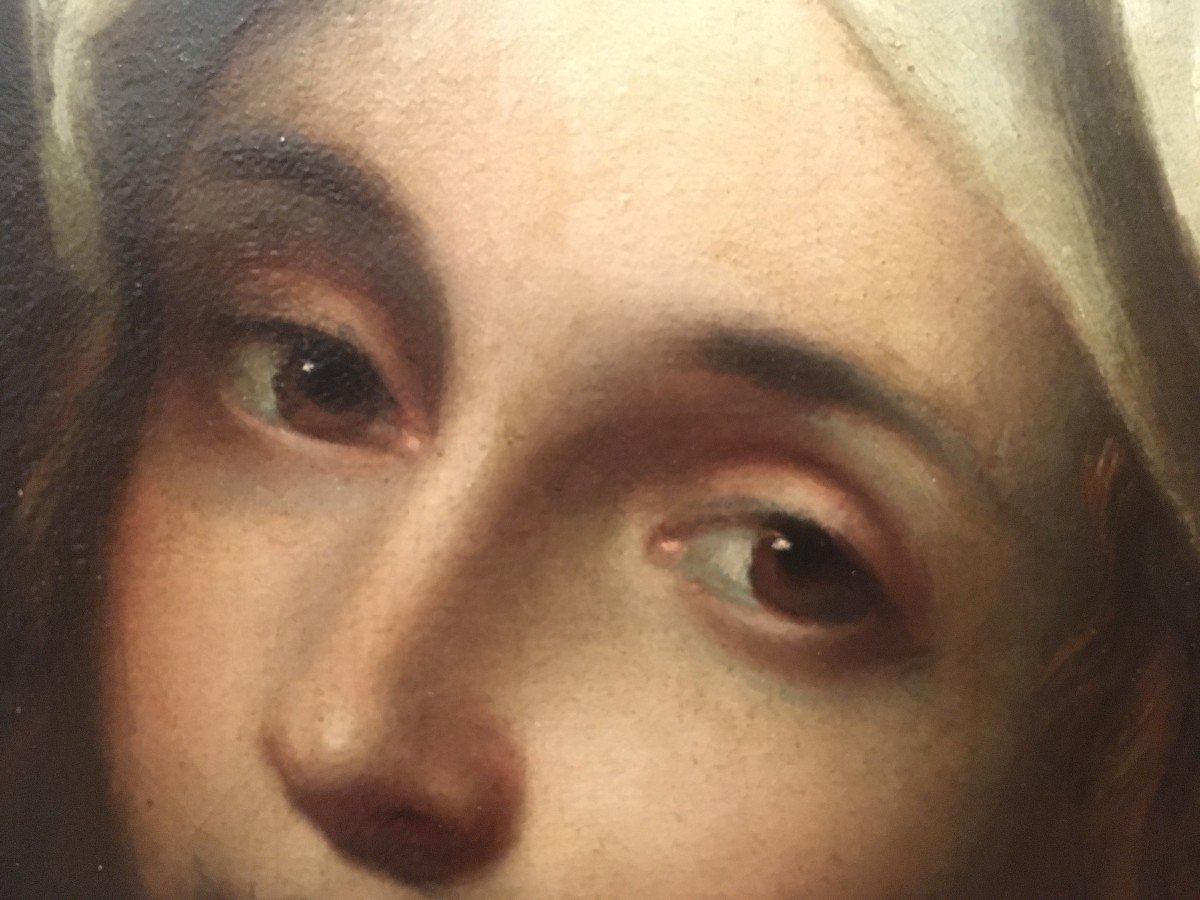 école Italienne Du XIXème Siècle  Portrait De La Cenci d'Après Guido Reni-photo-4