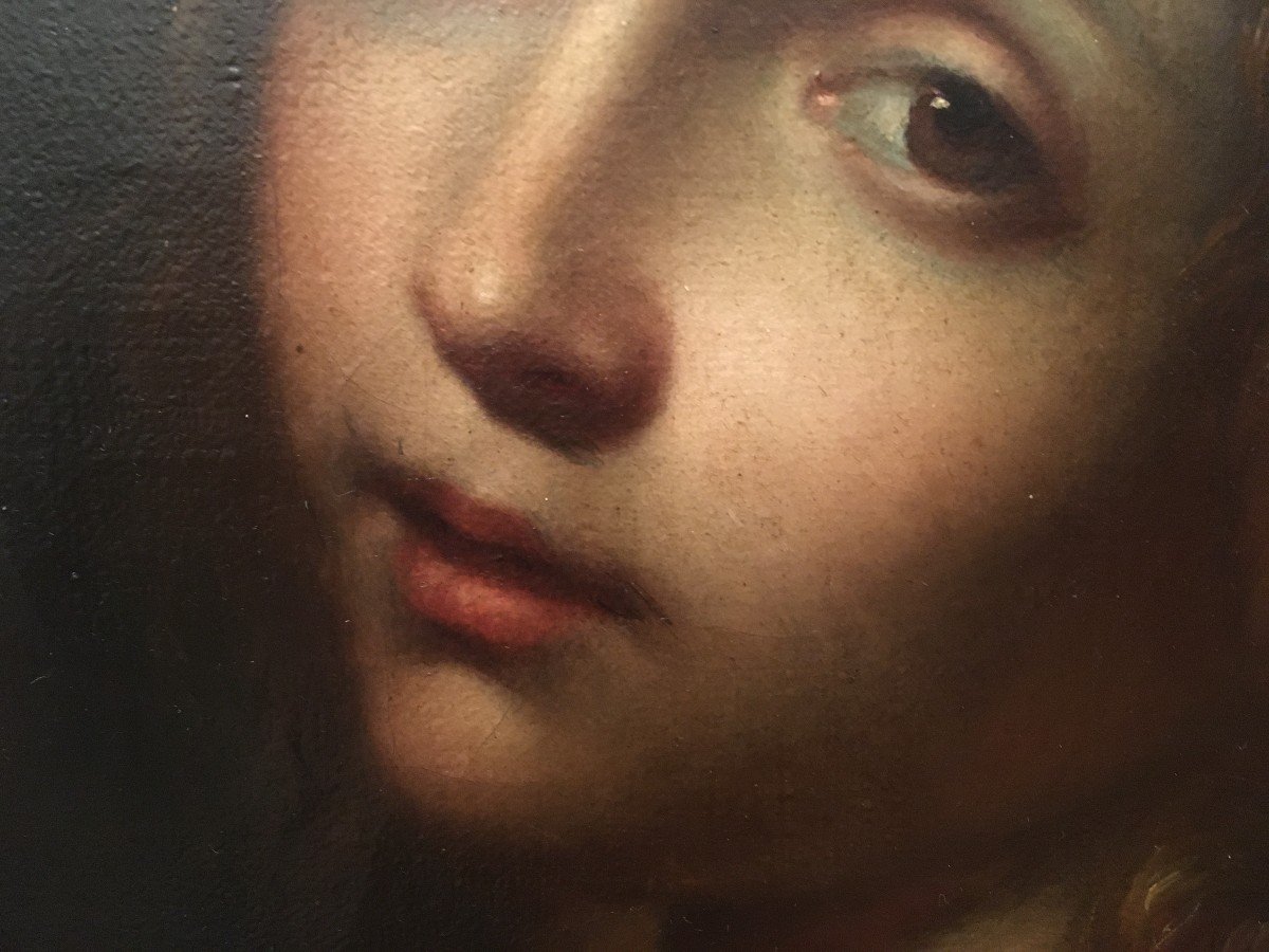 école Italienne Du XIXème Siècle  Portrait De La Cenci d'Après Guido Reni-photo-1