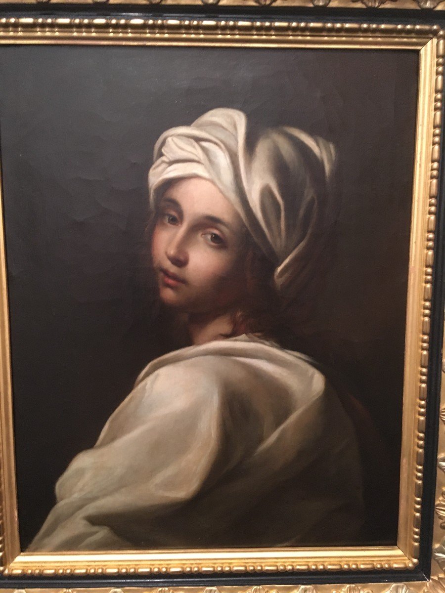 école Italienne Du XIXème Siècle  Portrait De La Cenci d'Après Guido Reni-photo-3