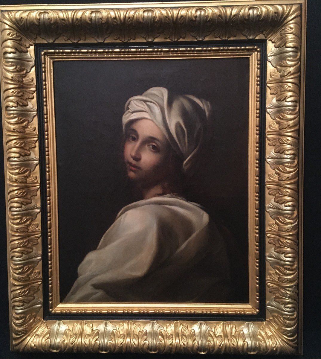 école Italienne Du XIXème Siècle  Portrait De La Cenci d'Après Guido Reni