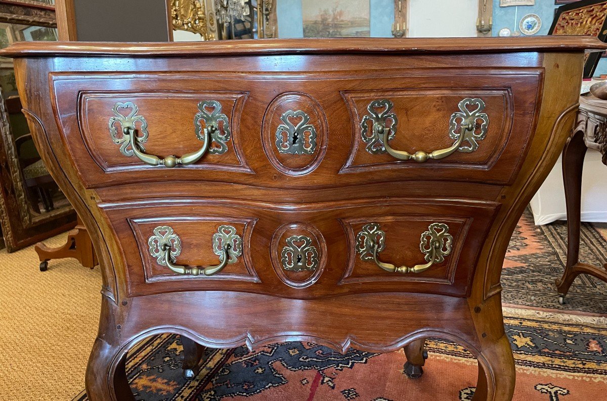  Commode Louis XV La Rochelle Meuble De Port   Acajou Et Gaïac époque XVIIIème-photo-4