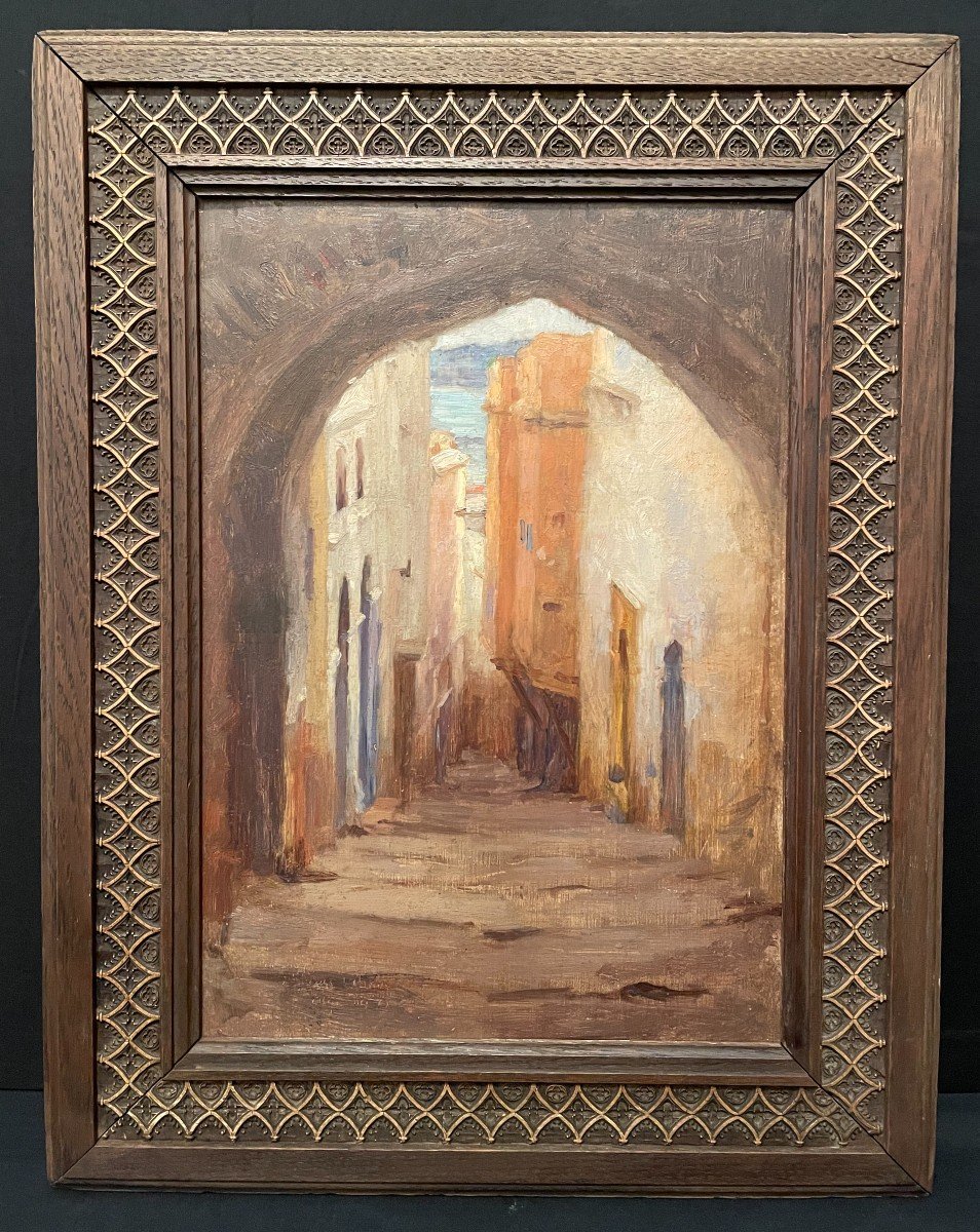 Orientalist Painting Ruelle d'Alger 1860