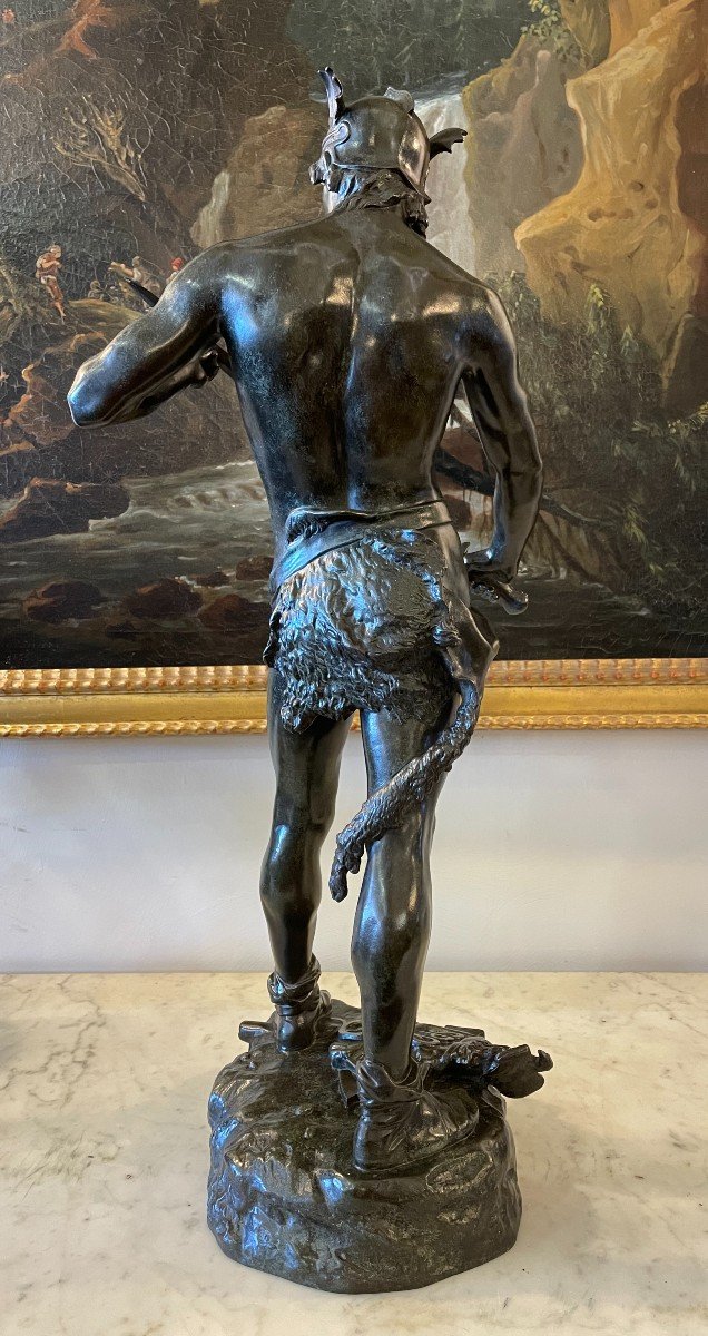 Bronze Statue The Gallic Winner By Massoulle Fonte Thiébault Nineteenth Century-photo-3