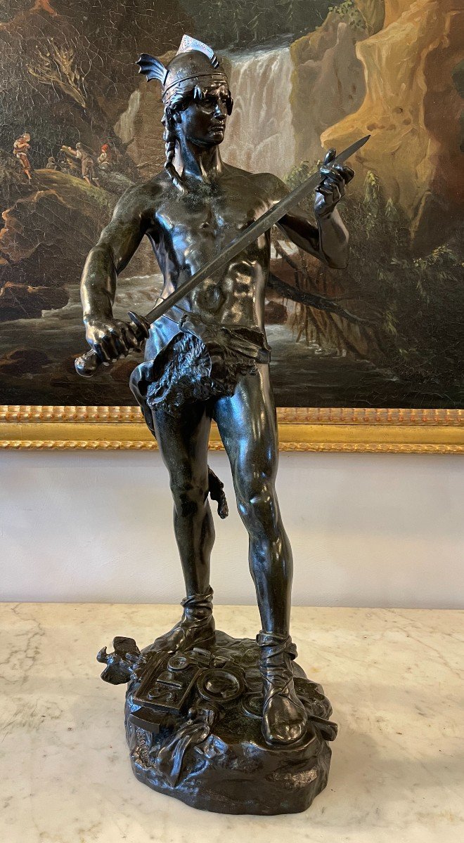 Bronze Statue The Gallic Winner By Massoulle Fonte Thiébault Nineteenth Century