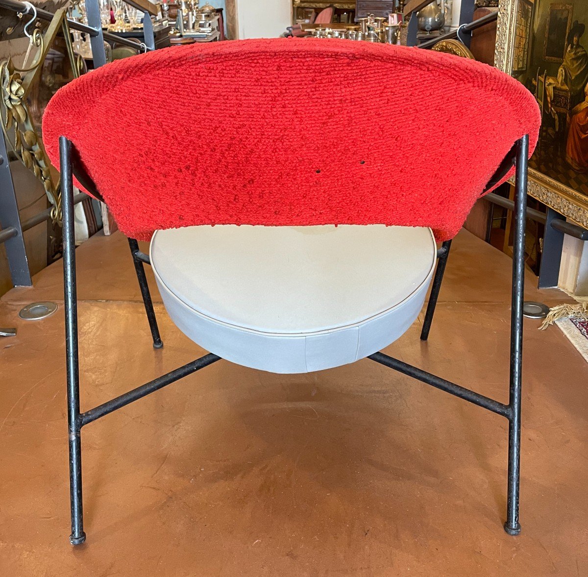 Saturne Armchair Geneviève Dangles And Christian Defrance Edition Burov 1957-photo-3