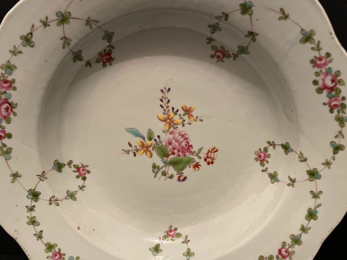 Venise Cozzi Paire d'Assiettes Porcelaine époque XVIIIème-photo-4