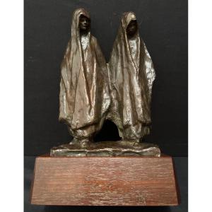 Orientalist Bronze The Two Moors By Rachel Lucy Hautot