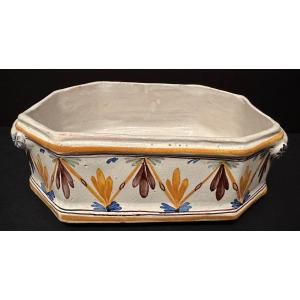 18th Century Nevers Earthenware Basket 