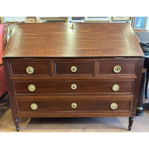 Chest Of Drawers Scriban Louis XVI Mahogany Port Furniture 18th Century