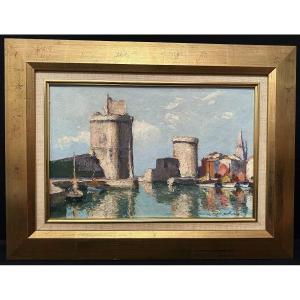 Tableau Port De La Rochelle Par Christian Couillaud