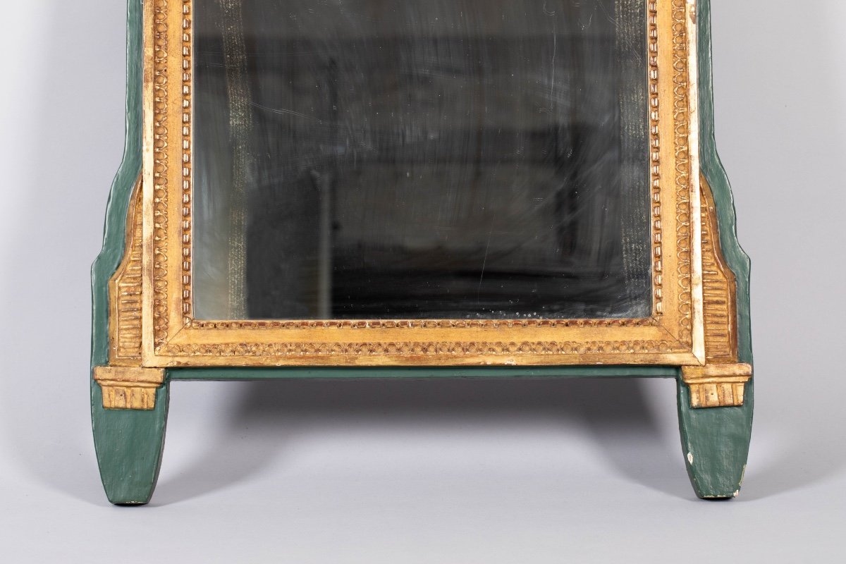 Miroir En Bois Doré d'époque Louis XVI-photo-3