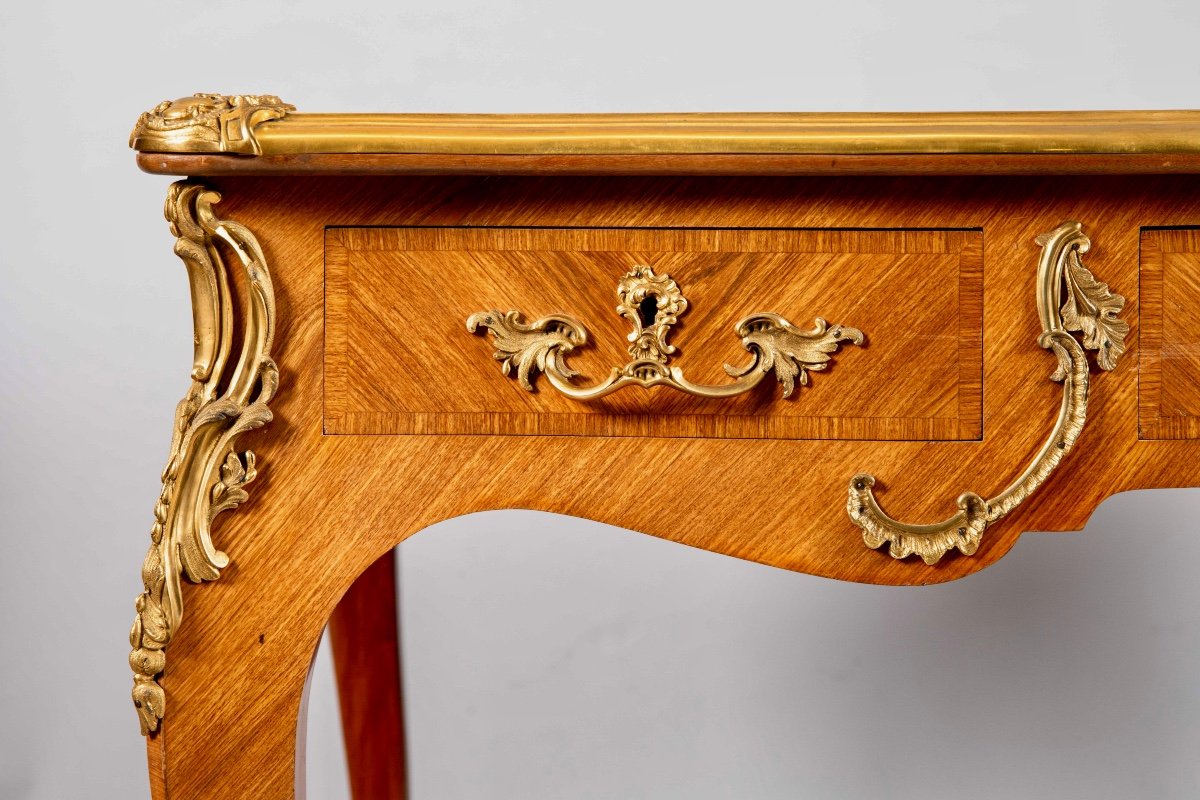 Maurice Rinck, Bureau Plat De Style Louis XV -photo-2