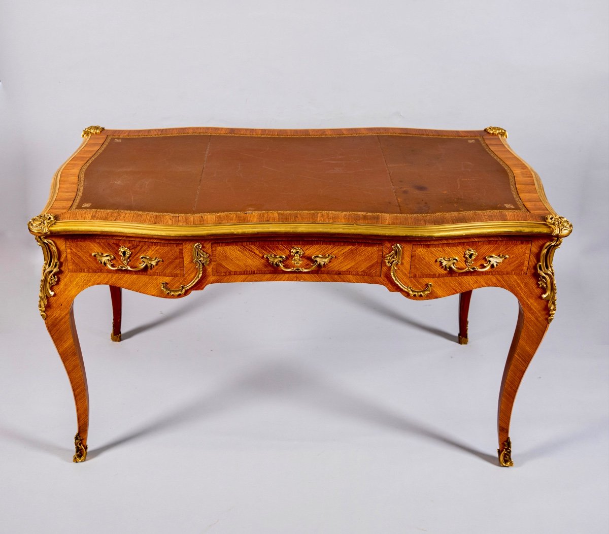 Maurice Rinck, Bureau Plat De Style Louis XV 