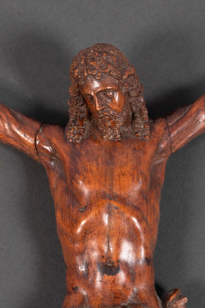 Christ En Bois Sculpté -photo-2