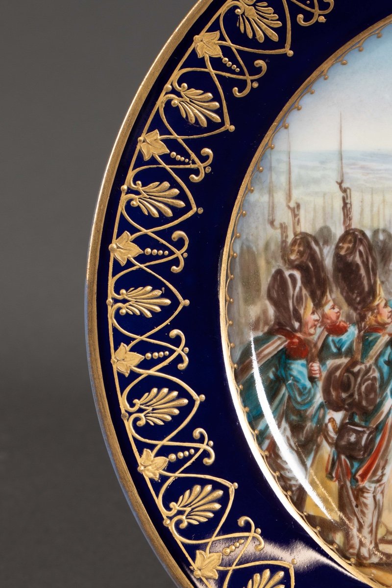 Porcelain Plate Decorated With A Napoleonic Scene -photo-2