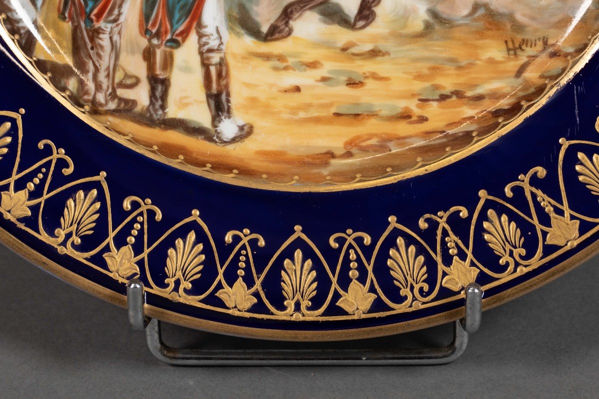 Porcelain Plate Decorated With A Napoleonic Scene -photo-4