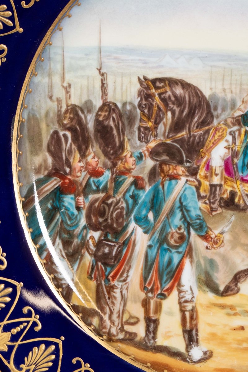 Porcelain Plate Decorated With A Napoleonic Scene -photo-1