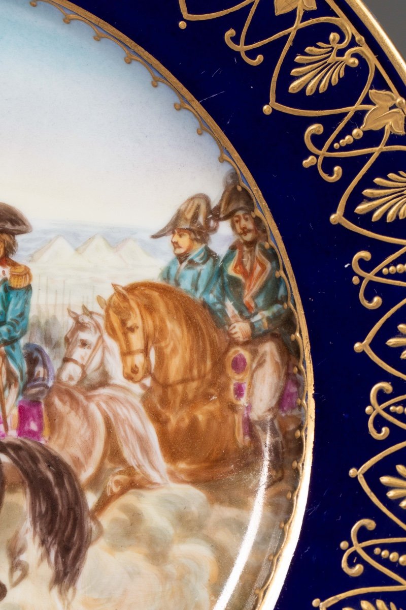 Porcelain Plate Decorated With A Napoleonic Scene -photo-3