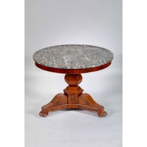 19th Century Mahogany Pedestal Table 