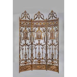 Religious Wrought Iron Screen 