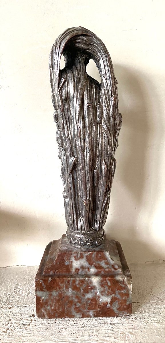 Venus / Aphrodite Anadyomene. 19th Century Silver Bronze. -photo-1