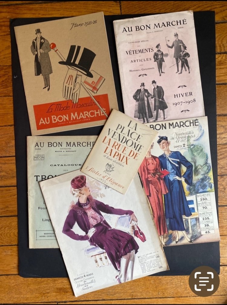 Set Of (50) Parisian Fashion And Department Store Catalogs. 1900-1930.-photo-3