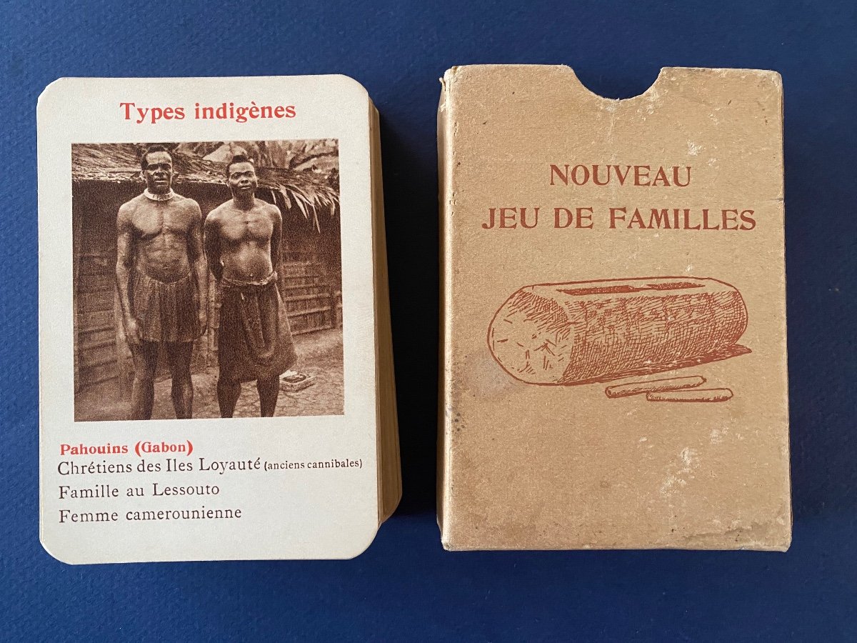 Jeu De Cartes Colonies. Début XXème. Nouveau Jeu De Familles. Sté Des Missions évangéliques. 