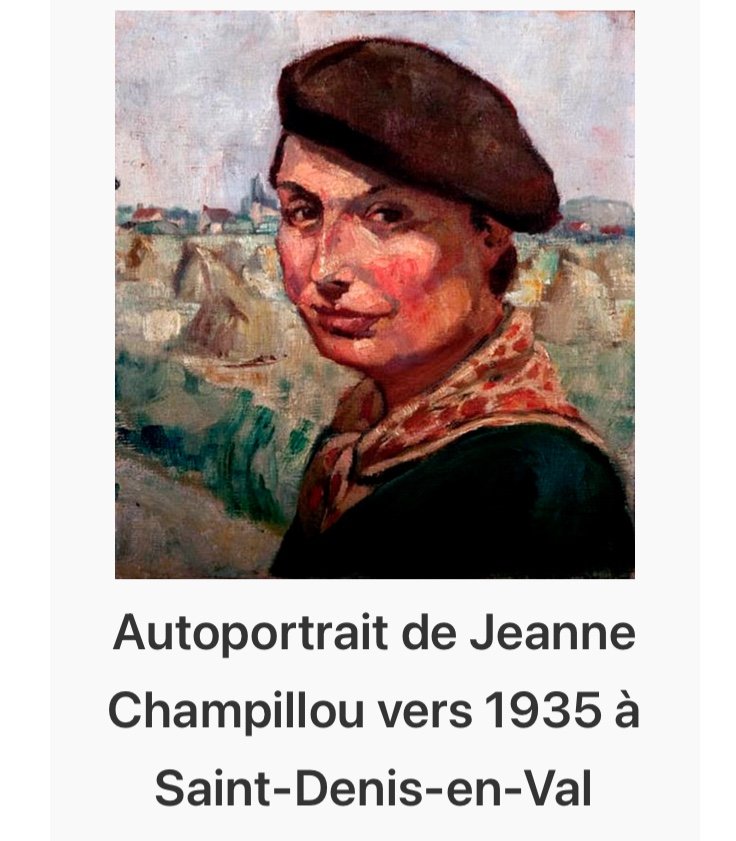 Jeanne Champillou. « le Déjeuner ». Huile Sur Toile Encadré E Début XXème. -photo-1