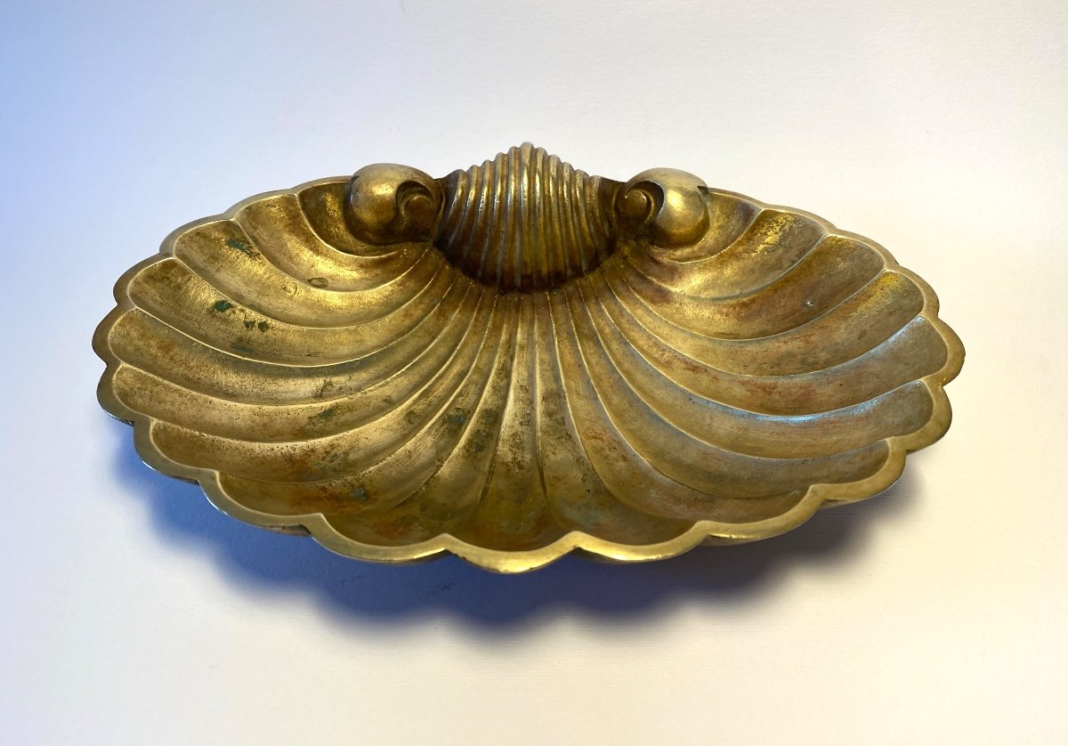 Large Bronze Cup. Mid 20th Century. Shell. 