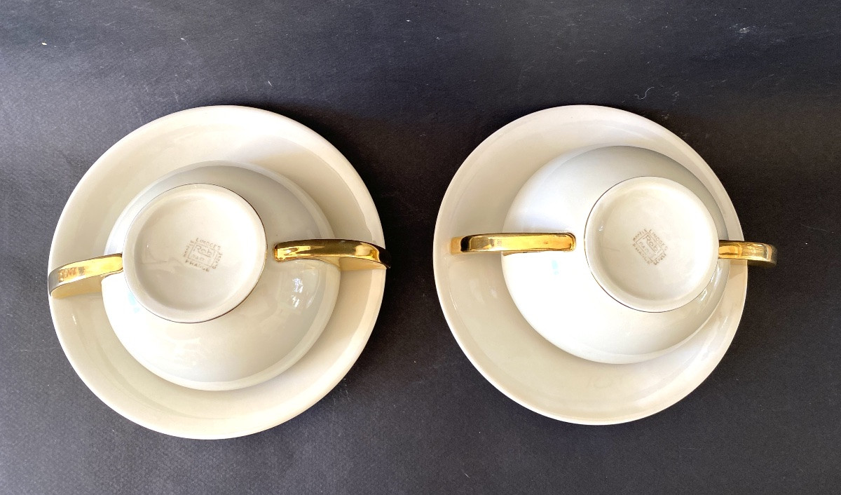 Robj. Face To Face, “you And Me” In Art Deco Limoges Porcelain. -photo-4