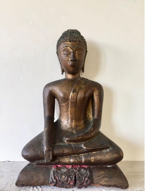 XIXth Wooden Buddha.