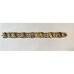 Egyptomania Bracelet Early 20th Century. Email On Vermeil.