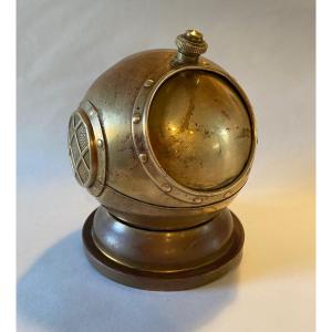 Miniature Diving Helmet. Ashtray / Box. Mid 20th Century.