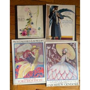 Set Of (50) Parisian Fashion And Department Store Catalogs. 1900-1930.