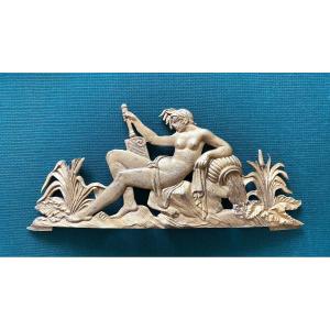 Allegory Of The River. 19th Century Ornamental Bronze. 