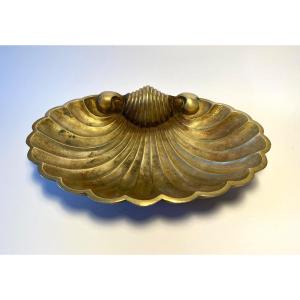 Large Bronze Cup. Mid 20th Century. Shell. 