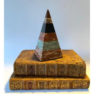 19th Century Paperweight. Marble Pyramid. Grand Tour. 