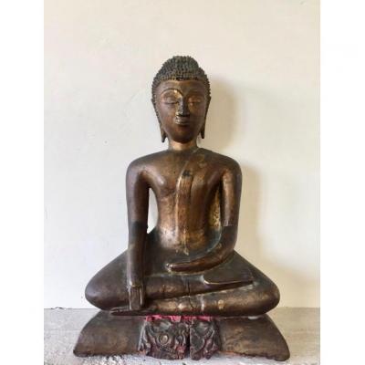 XIXth Wooden Buddha.