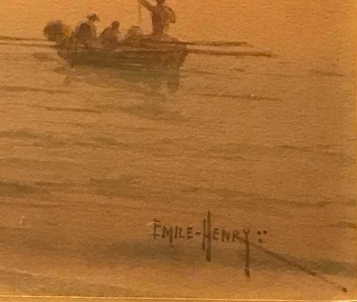 Aquarelle Signée Emile Henry -photo-2