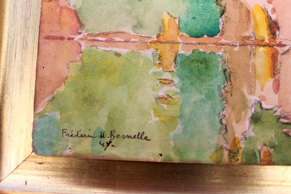 Aquarelle Jonques  De  Mer Ammannites  Frédéric Bernelle-photo-4