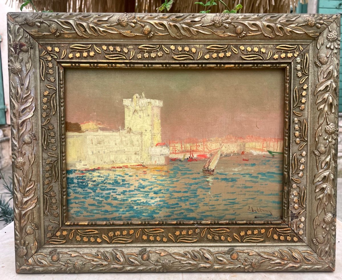 " l'Entrée Du Vieux Port De Marseille" Par Louis Nattero