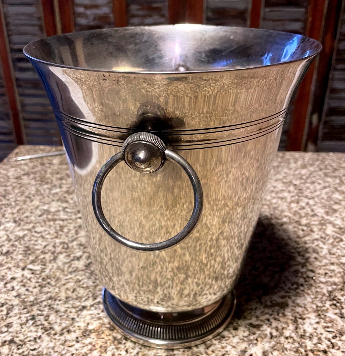 Silver Metal Champagne Bucket